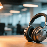 Best Noise-Canceling Headphones for Open Offices in 2026: Silence Is Productivity Noise-canceling headphones resting on a desk in a busy open-plan office environment