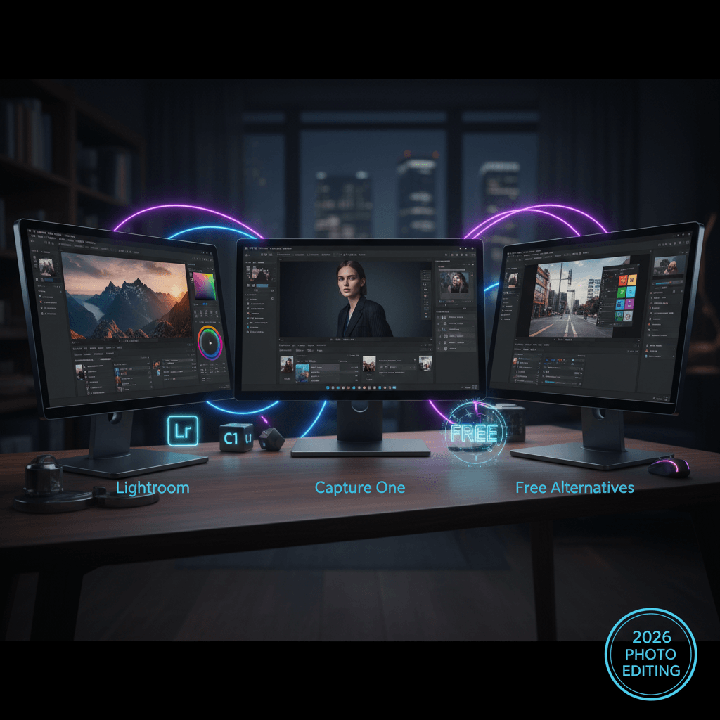 Lightroom vs Capture One vs Free Alternatives in 2026: The Photo Editing Comparison Nobody Asked For